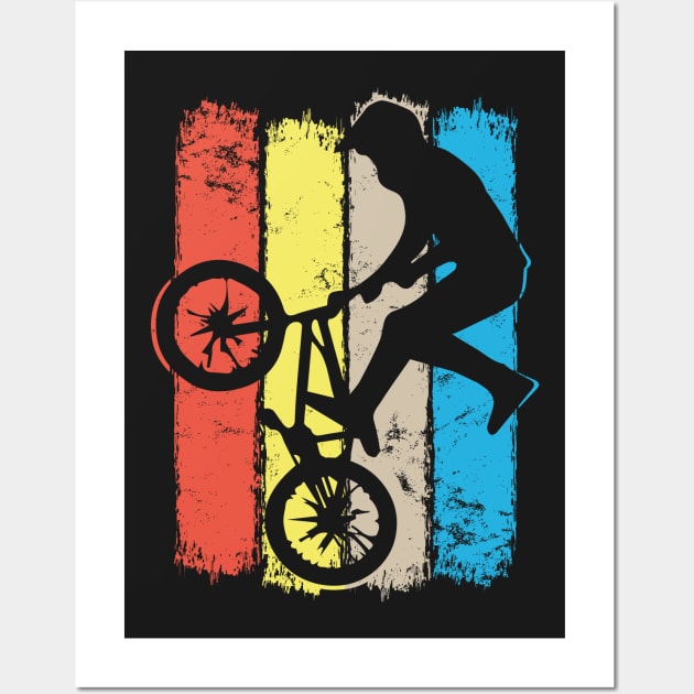 Colorful Bmx Apparel | Bmx Bike Old School Wall Art by BabyYodaSticker